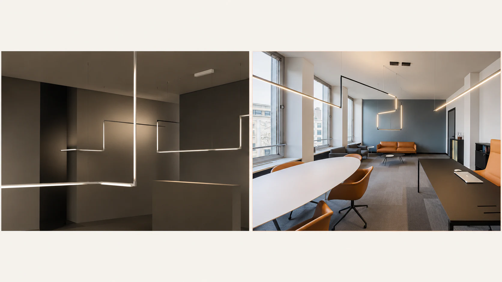 Two commercial Synchronos projects shown side by side.